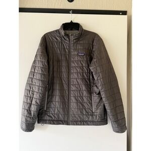 Patagonia Nano Puff Ultralight Jacket Size Men's Medium 84030 Forge Gray